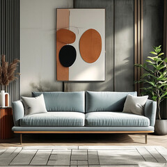 modern living room with sofa