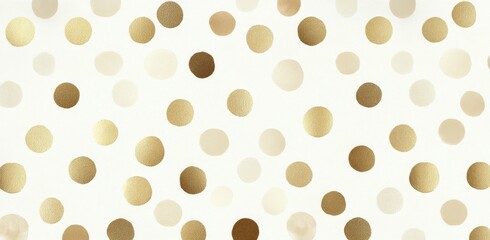 Colorful polka dots in varied sizes scattered against a white background for decorative use