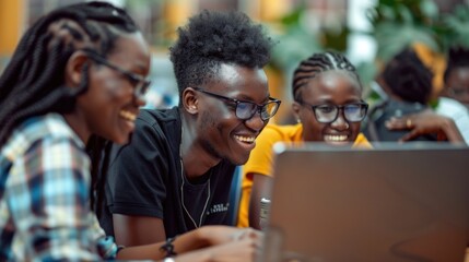 People collaborating on computers with internet connections