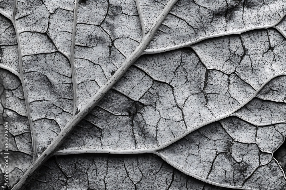 Wall mural leaf on the ground