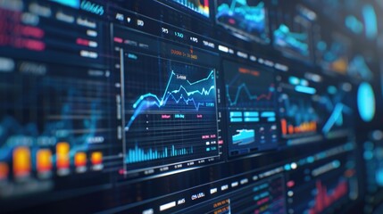 A computer screen filled with various graphs and data visualizations