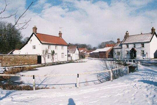 Bishop Burton, East Riding of Yorkshire, after snowfall.