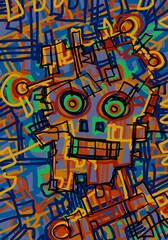 Obraz premium Abstract image for printing - digital painting