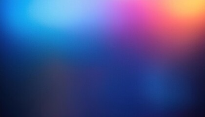 Fototapeta premium Blurred Blue Gradient Background with Noise Grain Texture
