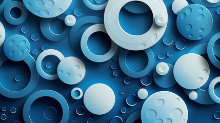 Futuristic Geometric Textured 3D Wall Background in Light Blue and White Tones