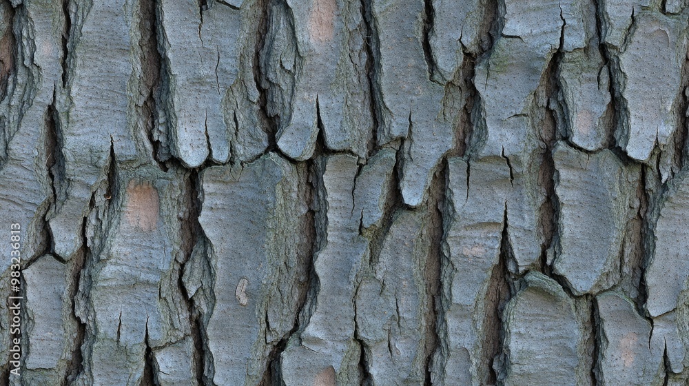 Poster the close-up view of textured tree bark showcases detailed patterns and earthy tones, creating a cap