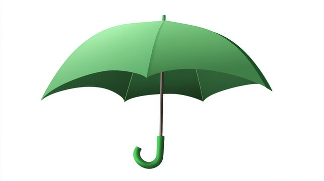 recommend clip art: "Green umbrella rain icon vector. Represents protection from rain with a simple, isolated design on a white background."