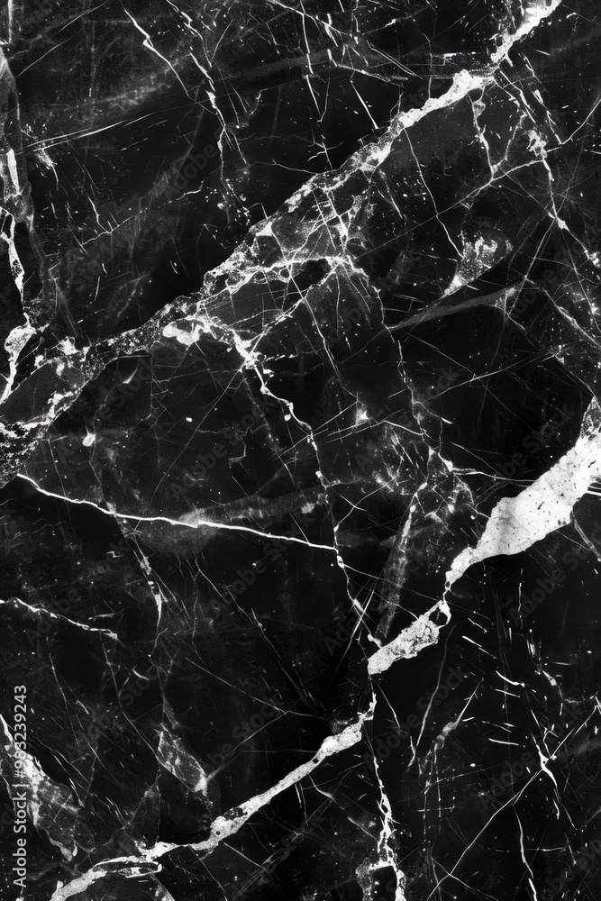 Poster a close-up shot of a textured marble surface in grayscale