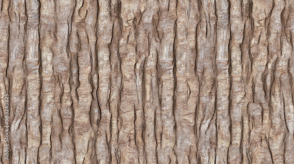 Poster the close-up view of textured tree bark showcases detailed patterns and earthy tones, creating a cap