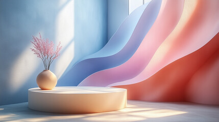 Minimalist product podium