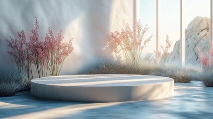 Minimalist product podium