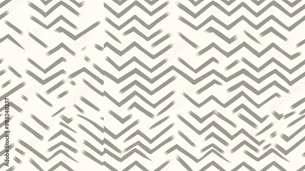 Aufkleber a sophisticated black and beige chevron pattern features overlapping black lines on a beige backgrou