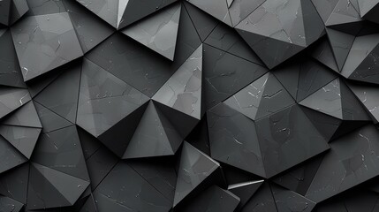 Fototapeta premium Black polygonal background.,.