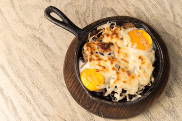 Eggs on fire