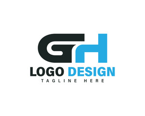 Letter GH Professional logo design concept for company, business and brand identity.