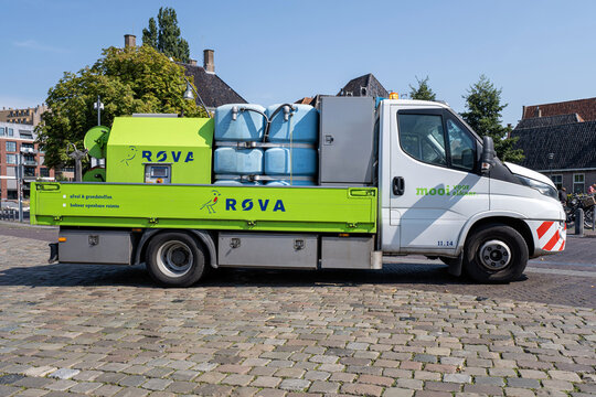 Zwolle, Netherlands -September 5, 2024: ROVA Iveco Daily pickup truck