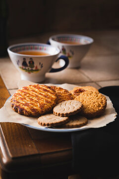 Biscuits et g&acirc;teaux bretons avec cidre de pomme