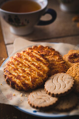 Biscuits et gâteaux bretons avec cidre de pomme