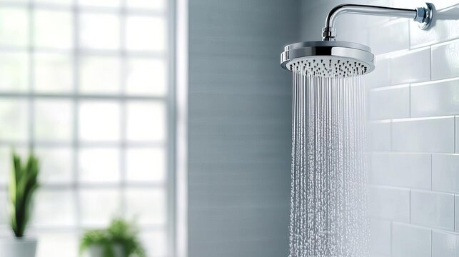 Slimline chrome showerhead and handheld attachment, minimalist look, minimalist bathroom fixtures, modern versatility