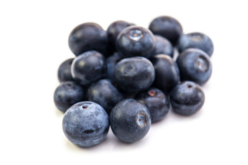 blueberries isolated on white background