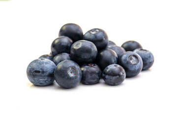 blueberries isolated on white background
