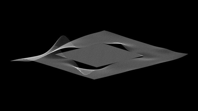 Puffed: Particle plane boolean geometry shape object landscape abstract formation generative animation art generative technology Design Motion