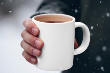 PNG coffee mug mockup, transparent design