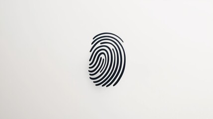 Abstract Fingerprint Design on Minimalist Background