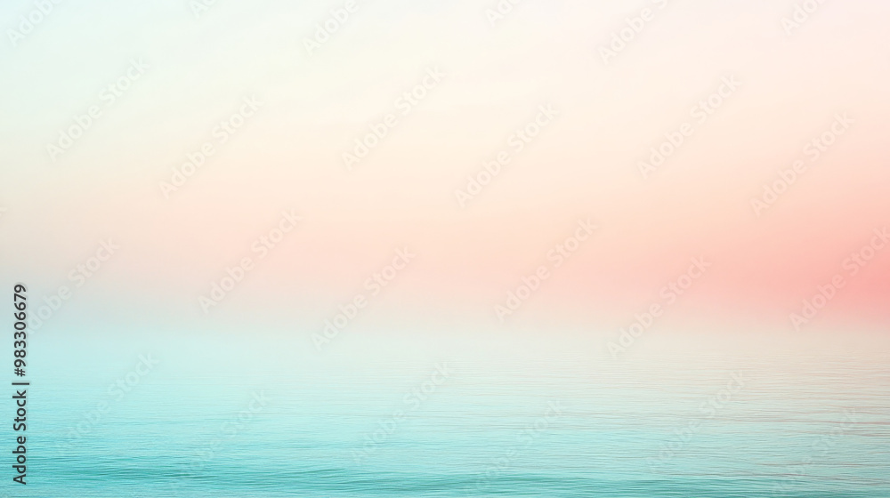 Poster A soft gradient of light blue transitioning into soft coral, with gentle color blending creating a calming, tranquil atmosphere for the background.