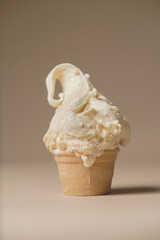 Woman enjoying a Refreshing Ice Cream