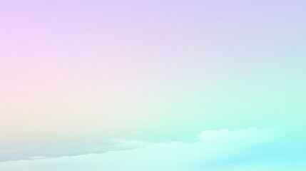 Obraz premium A light color gradient background blending from pale turquoise to soft lavender, with smooth, gentle transitions for a calm and minimal aesthetic.