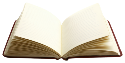 PNG Open lined notebook pages