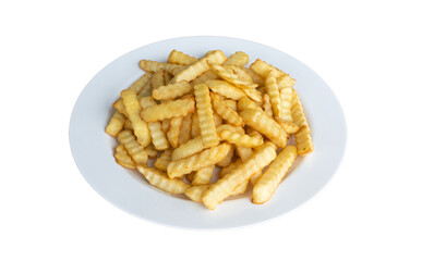 chips isolated on white