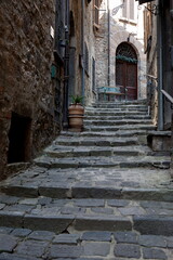 Gasse zur Burg in Bolsena