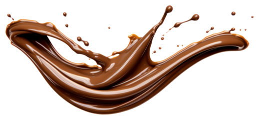 PNG Smooth chocolate splash art