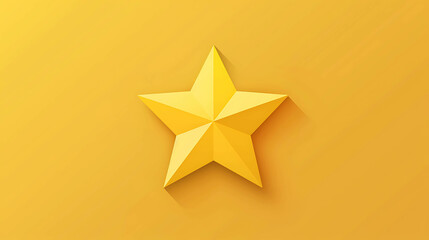 A single yellow star on a yellow background.