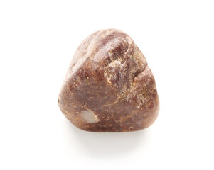 Beautiful pebble stone on white background