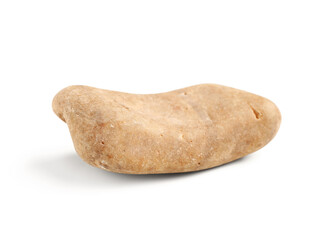 Pebble stone on white background