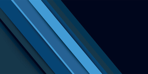 Fototapeta premium Blue vector background overlap blue layer on blue dark space background for text and message artwork design