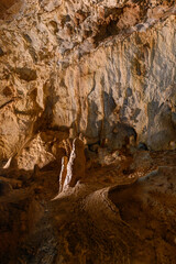 Beautiful decoration in the cave.
