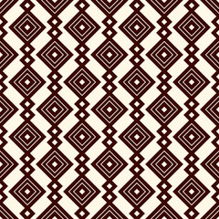 Ethnic, tribal seamless surface pattern. Repeated diamonds and rhombuses motif. Folk background. Folkloric wallpaper. Geometric ornament. Geo digital paper, textile print. Vector art