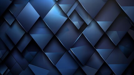 Obraz premium Abstract blue square shapes background forming repeating pattern