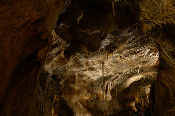 Stalactite decoration in the cave.
