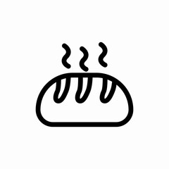 bread bakery icon sign vector