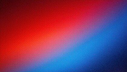 Obraz premium Abstract grain textured design with a smooth red and blue gradient transition background
