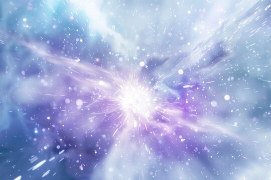 hydrogen particles imploding and bursting with enormous force