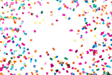 Obraz premium PNG Colorful confetti celebration background