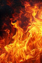 Texture of burning fire