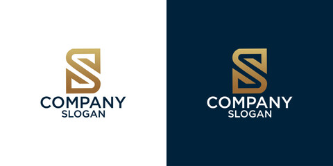 letter s abstract monogram logo vector design