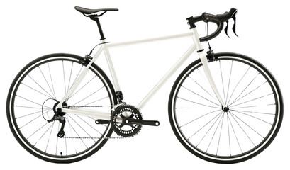 PNG Sleek white road bicycle